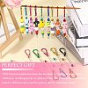 10Pcs 2 Colors Aluminum with Rock Climbing Carabiners AJEW-SZ0002-57-5