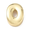 Brass Initial Beads KK-B167-27G-01O-1