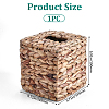 Raffia Woven Tissue Box AJEW-WH20011-02-2