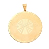 304 Stainless Steel Big Pendants STAS-U043-07B-G-1