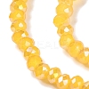 Baking Electroplate Glass Beads Strands DGLA-A039-J4mm-B13-3