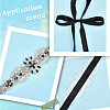 Flower Full Crystal & Montana Rhinestone Handmade Bridal Belts for Wedding Dresses AJEW-WH20006-233A-01-5