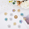 18Pcs 3 Colors Ion Plating(IP) 304 Stainless Steel Pendants STAS-DC0014-15-4
