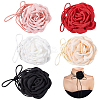 5Pcs 5 Colors Cloth Flower Collar Choker Necklaces AJEW-GA0007-38-1