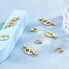 10Pcs Brass Fold Over Clasps KK-HS0001-32-5