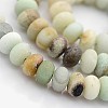 Natural Frosted Flower Amazonite Beads Strands G-O015-8x5mm-01-3