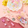 100Pcs 5 Styles Animals Transparent Acrylic Beads OACR-TA0005-02-6