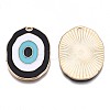 Alloy Enamel Pendants ENAM-N054-59A-RS-3