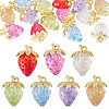 14Pcs 7 Styles Transparent Acrylic with Alloy Pendants TACR-TA0001-86-1
