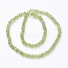 Electroplate Glass Faceted Rondelle Beads Strands X-EGLA-D020-6x4mm-34-2