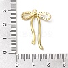 Rack Plating Brass Micro Pave Clear Cubic Zirconia Pendants X-KK-H463-12G-3