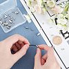 40Pcs 4 Style 304 Stainless Steel Cord Ends STAS-UN0029-93-2