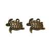Tibetan Style Alloy Sea Turtle Pendants TIBEP-Q041-029AB-NR-1