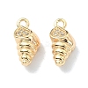 Brass Micro Pave Cubic Zirconia Pendants KK-A194-05G-1