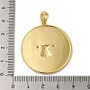 Brass Micro Pave Clear Cubic Zirconia with Enamel Pendants KK-R162-073A-G-4