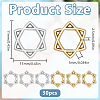 30Pcs Long-Lasting Plated Alloy Bead Frame FIND-HY0004-91-2