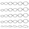 30Pcs 6 Styles Tarnish Resistant 304 Stainless Steel Open Jump Rings STAS-LP0001-62-1