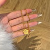 Flower 925 Sterling Silver Micro Pave Clear Cubic Zirconia Pendant Necklaces for Women NJEW-F338-10G-3