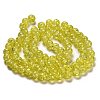 Spray Painted Crackle Glass Beads Strands CCG-Q001-10mm-04-4