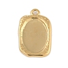 Ion Plating(IP) 304 Stainless Steel Rack Plating Pendant Cabochon Settings STAS-U019-10G-1