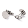 Non-Tarnish 304 Stainless Steel Cuff Buttons STAS-H124-10P-2