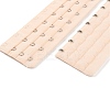 Polyester Women's 3 Rows x 9 Hooks Longline Corset Bra Extender FIND-WH0146-20B-01-2
