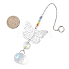 Glass Teardrop Hanging Suncatchers HJEW-JM04654-03-3
