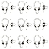 50Sets Ring Tibetan Style Alloy Toggle Clasps FIND-YW0009-76-1