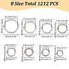 ARRICRAFT 1212pcs 8 Styles 304 Stainless Steel Jump Rings STAS-AR0002-08-2