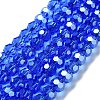 Electroplate Glass Bead Strands EGLA-R015-8mm-6-1