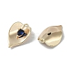 Brass Cubic Zirconia Pendants KK-H482-12G-02-3