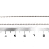 Brass Column Link Chain Necklaces for Women NJEW-D302-05P-3
