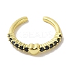 Rack Plating Brass Micro Pave Cubic Zirconia Cuff Rings RJEW-H228-07M-3