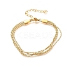 304 Stainless Steel Multi-strand Bracelets LS-BJEW-U022-01G-3