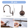 Iron Shower Curtain Hook AJEW-WH0248-867-2