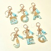 Transparent Epoxy Resin Pendant Keychains KEYC-FS00022-12-11
