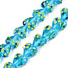 Handmade Bumpy Lampwork Beads Strands LAMP-N029-011C-1