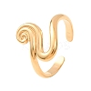 Irregular 304 Stainless Steel Cuff Open Rings for Women SA-CBA6EDB-08G-3