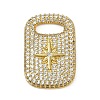 Brass Micro Pave Cubic Zirconia Pendants KK-M322-30G-1