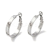 304 Stainless Steel Rhinestone Hoop Earrings for Women EJEW-L283-051P-02-1