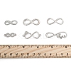 30Pcs 6 Styles Tibetan Style Alloy Infinity with Hope Connector Charms TIBE-FS0003-26-5