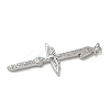 Rack Plating Brass Micro Pave Cubic Zirconia Pendants KK-K392-44P-2