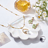 Shell Shaped Porcelain Jewelry Storage Display Trays for Rings AJEW-SP0006-06B-01-4