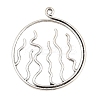 Tibetan Style Alloy Big Pendants AL-CBA1187-07AS-1