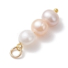 Natural Cultured Freshwater Pearl Two Sides Polished Pendants PALLOY-JF04968-5