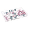 50Pcs 7 Styles Christmas Painted Wood Beads Set WOOD-FS0002-44-6