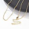 Brass Cable Chain Necklaces NJEW-K123-05G-4