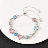 Alloy Rhinestone Slider Bracelets BJEW-A156-04P-3