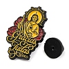 Rose Flower San Judas Zinc Alloy Enamel Pins Brooch JEWB-S033-03B-01-3