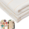 Solid Colored Polyester Cotton Cross Stitch Fabric DIY-WH0060-10-1
